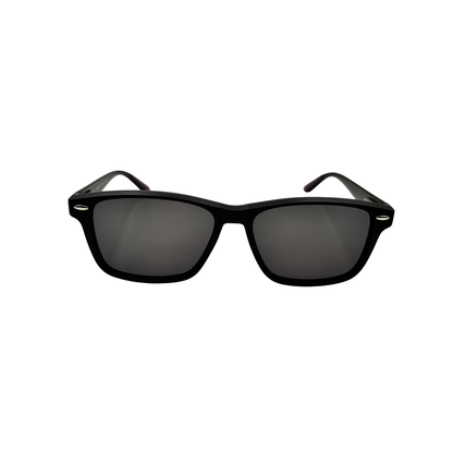 I SKI Classic Square Polarized Sunglasses – Matte Black / Smoke