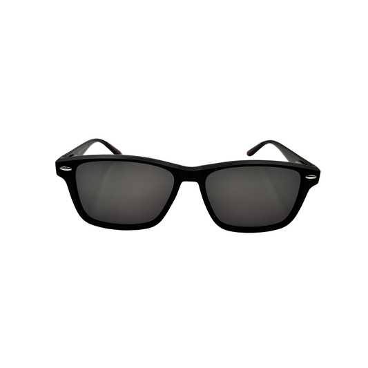 I SKI Classic Square Polarized Sunglasses – Matte Black / Smoke
