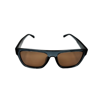 I SKI Summit Flat-Top Polarized Sunglasses – Translucent Grey-Blue / Tea