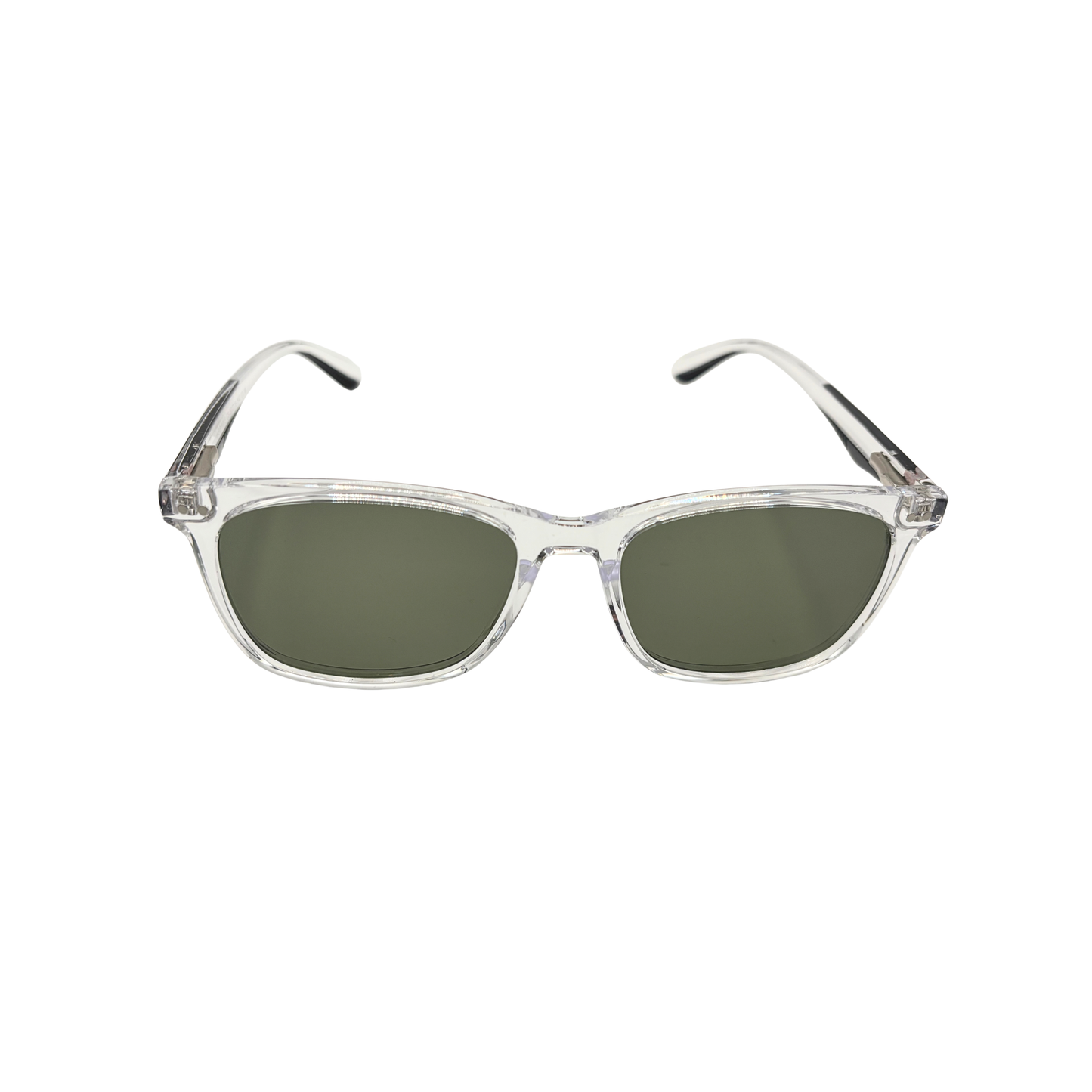 I SKI Classic Square Polarized Sunglasses – Transparent / Green