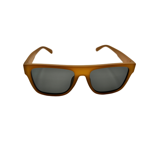 I SKI Summit Flat-Top Polarized Sunglasses – Matte Sandstone / Smoke