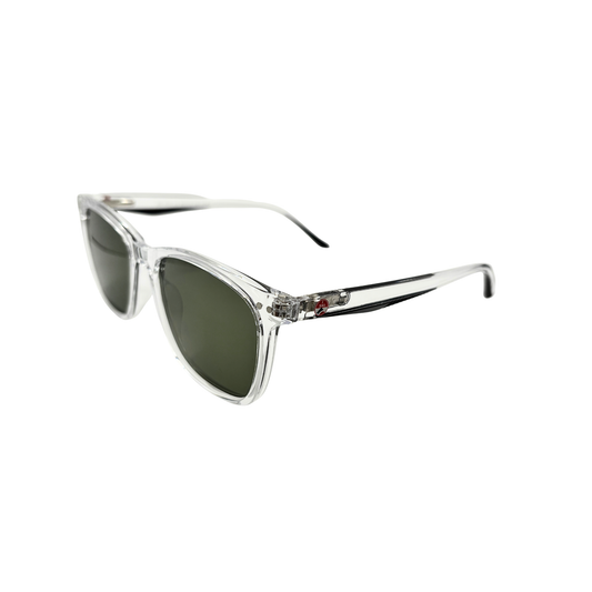 I SKI Classic Square Polarized Sunglasses – Transparent / Green