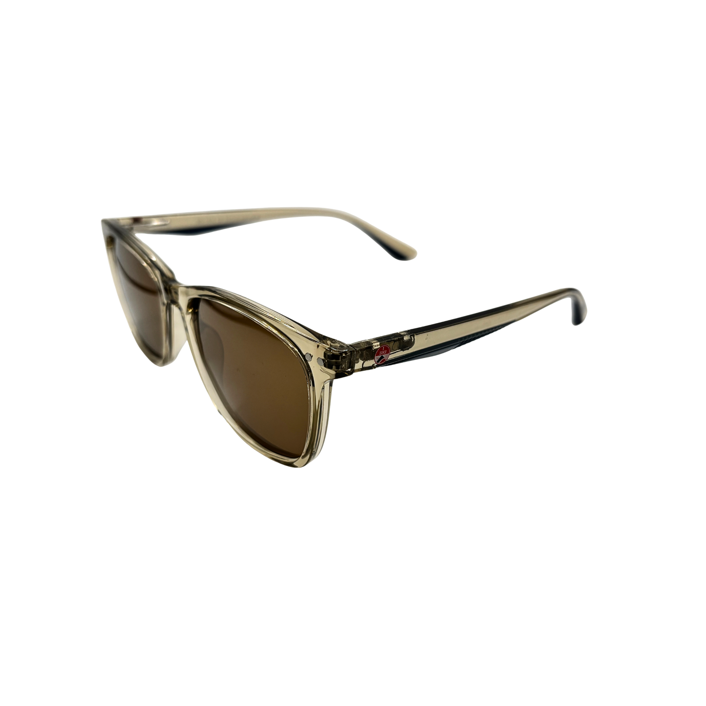I SKI Classic Square Polarized Sunglasses – Light Tea / Tea