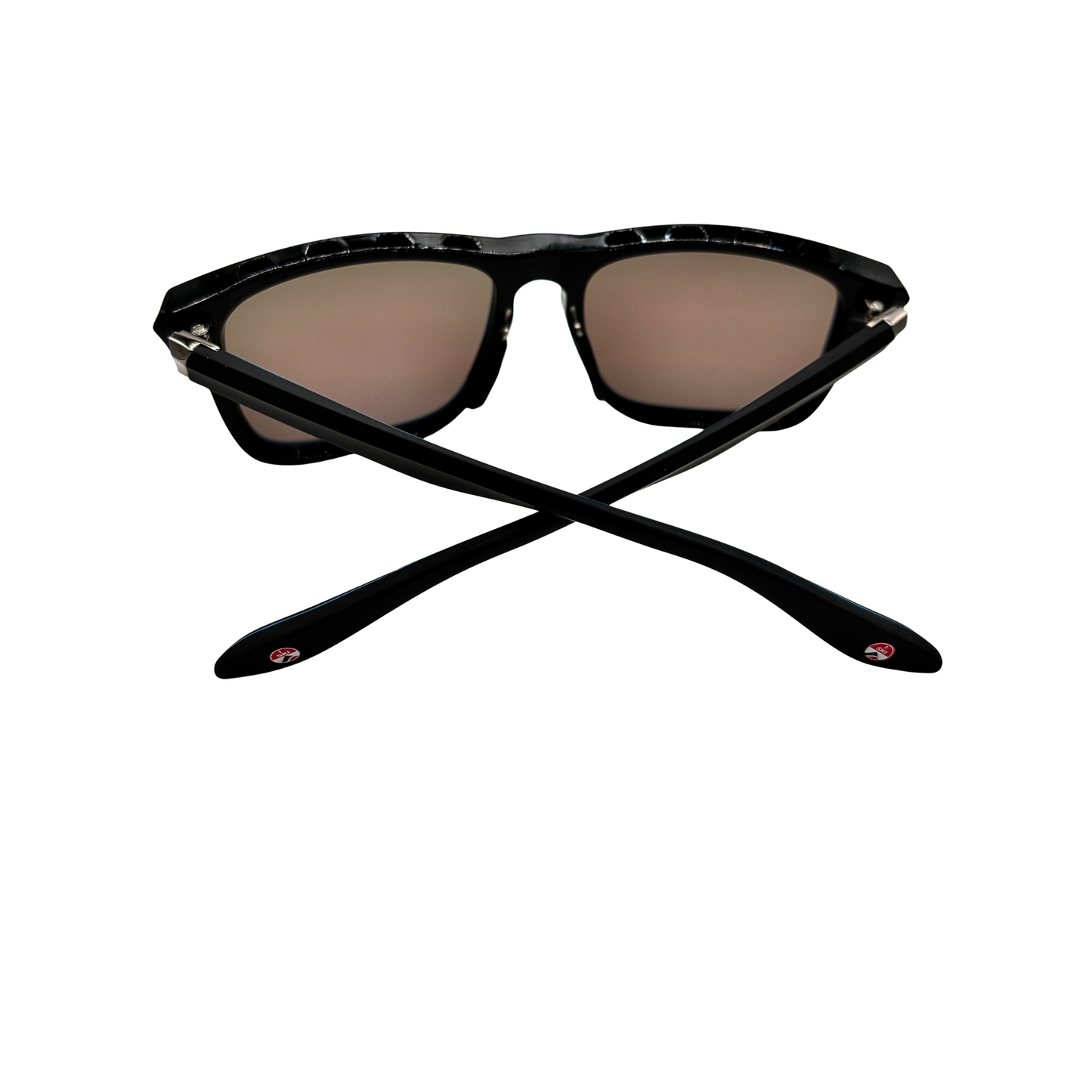 I SKI Sport Square Polarized Sunglasses – Black / Ice Blue (Large Frame)